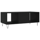 Salontafel met ijzeren poten en bewerkt hout voor elegante woonkamer - Salontafels