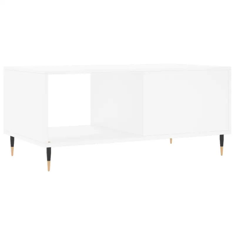 Salontafel met ijzeren poten en bewerkt hout voor elegante woonkamer - Salontafels
