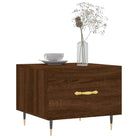 Salontafel met ijzeren poten van bewerkt hout voor elegantie - Salontafels