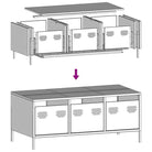 Salontafel met koudgewalst staal en verstelbare schroefpoten - Salontafels