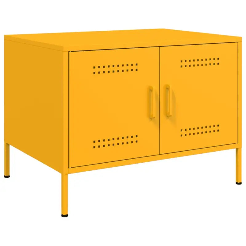Salontafel met koudgewalst staal en verstelbare schroefpoten - Geel / 1 - Salontafels