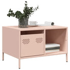 Salontafel met koudgewalst staal en verstelbare schroefpoten - Roze / 1 - Salontafels