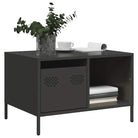 Salontafel met koudgewalst staal en verstelbare schroefpoten - Zwart / 1 - Salontafels