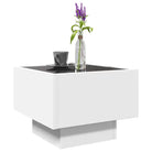 Salontafel met LED-infinity spiegel van bewerkt hout voor elke ruimte - Salontafels