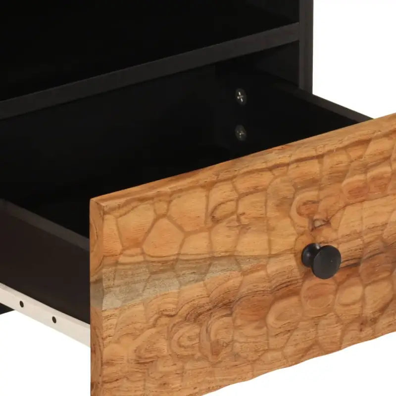 Salontafel met massief acaciahout en ijzeren poten voor elegante woonkamer - Salontafels