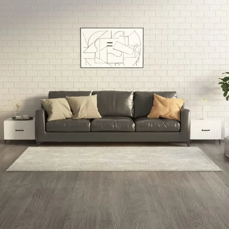 Salontafel met metalen poten en bewerkt hout voor industriële stijl - Hoogglans wit / 2 - Salontafels