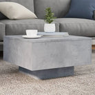 Salontafel met modern design van bewerkt hout voor in de woonkamer - Betongrijs / 55 x 55 x 31 cm / 1 - Salontafels