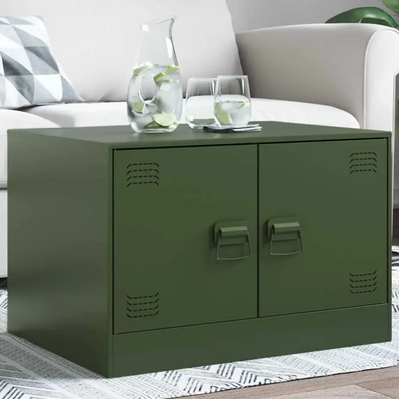 Salontafel met stevig koudgewalst staal frame voor een trendy kamer uitstraling - Olijfgroen / 1 - Salontafels