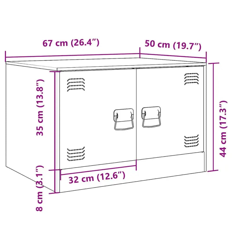 Salontafel met stevig koudgewalst staal frame voor een trendy kamer uitstraling - Salontafels