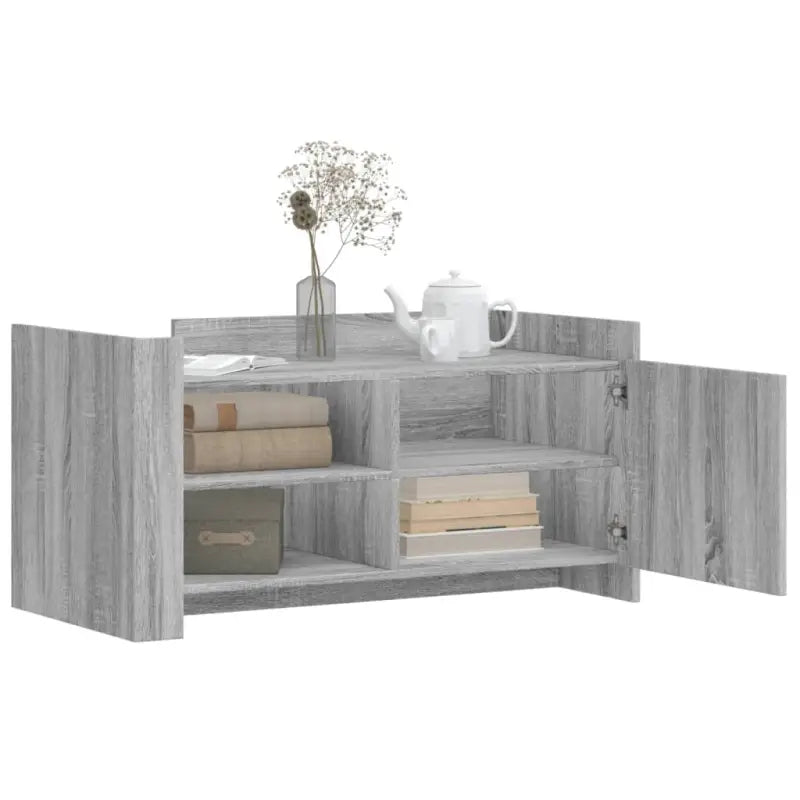 Salontafel van bewerkt hout in grijs Sonoma stijl - Salontafels
