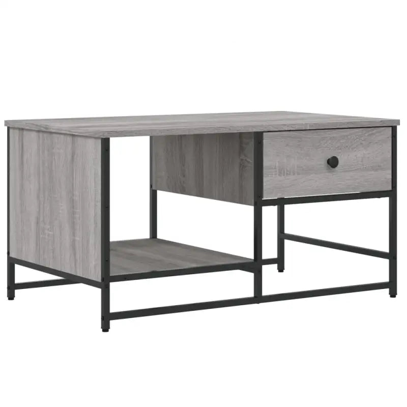 Salontafel van bewerkt hout in grijs sonoma stijl - Salontafels