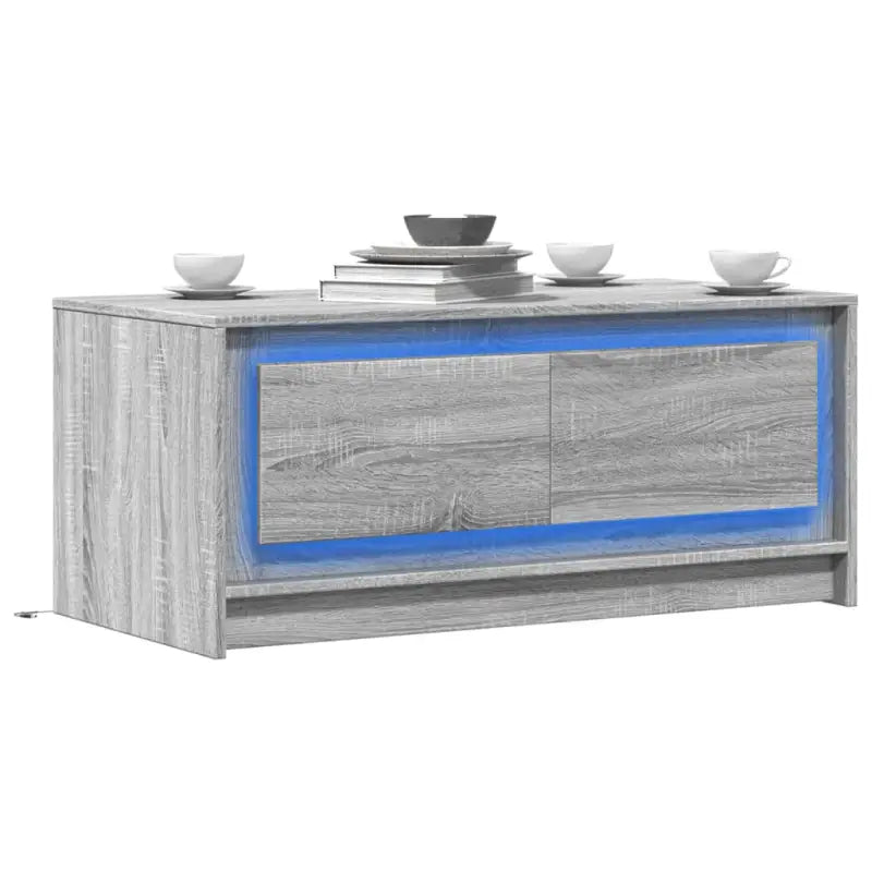 Salontafel van bewerkt hout met duurzame constructie en stabiele prijs - Grijs sonoma / 1 - Salontafels