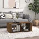 Salontafel van bewerkt hout met duurzame en stijlvolle afwerking - bruin eikenkleur / 1 - Salontafels