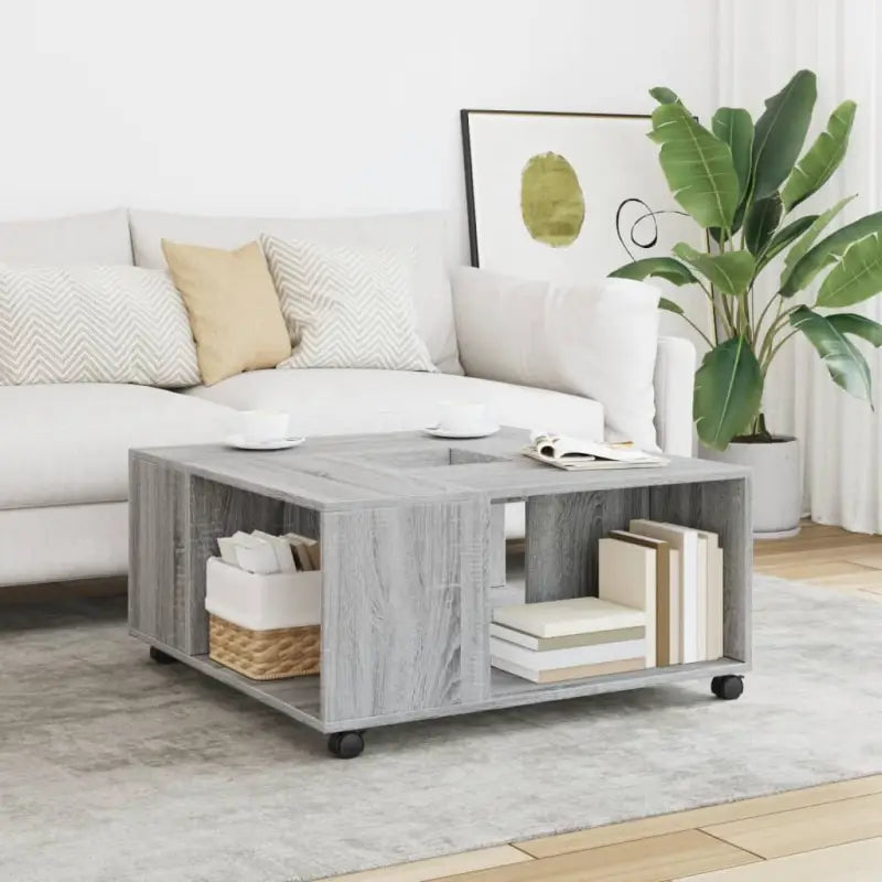 Salontafel van bewerkt hout met duurzame en stijlvolle afwerking - Grijs sonoma / 1 - Salontafels