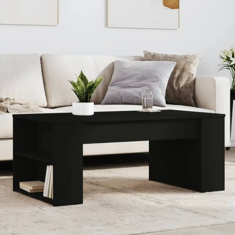 Salontafel van bewerkt hout met duurzame en stijlvolle afwerking - Zwart / 1 - Salontafels