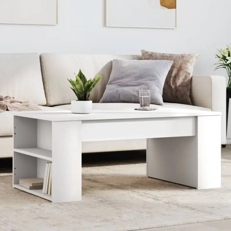 Salontafel van bewerkt hout met duurzame en stijlvolle afwerking - Wit / 1 - Salontafels