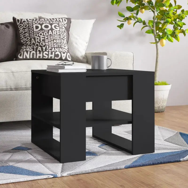 Salontafel van bewerkt hout met hoogwaardig en stabiel ontwerp - Zwart / 1 - Salontafels