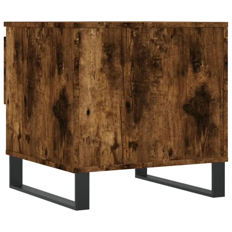 Salontafel van bewerkt hout met metalen poten voor stijlvolle woonkamer - Salontafels