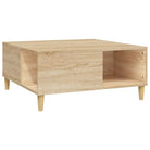 Salontafel van bewerkt hout voor een elegante en stevige uitstraling - Salontafels