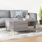 Salontafel van bewerkt hout voor een elegante en stevige uitstraling - Grijs sonoma / 1 - Salontafels