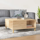 Salontafel van bewerkt hout voor een elegante en stevige uitstraling - Salontafels