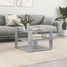 Salontafel van bewerkt hout voor een elegante woonkamer uitstraling - Betongrijs / 1 - Salontafels