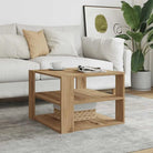 Salontafel van bewerkt hout voor een elegante woonkamer uitstraling - artisanaal eikenkleurig / 1 - Salontafels