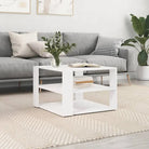 Salontafel van bewerkt hout voor een elegante woonkamer uitstraling - Wit / 1 - Salontafels