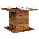 Salontafel van bewerkt hout voor een stoer en duurzame woonkamer - Oud hout / 55.5 x 55.5 x 40 cm / 1 - Salontafels