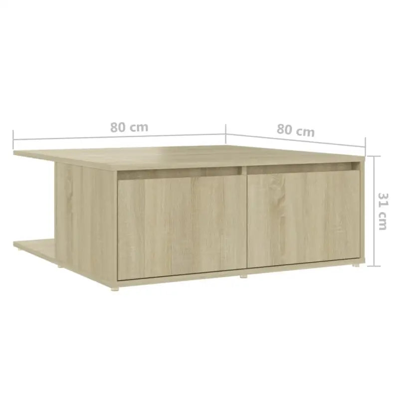 Salontafel van bewerkt hout voor een tijdloze woonkamertoon - Salontafels