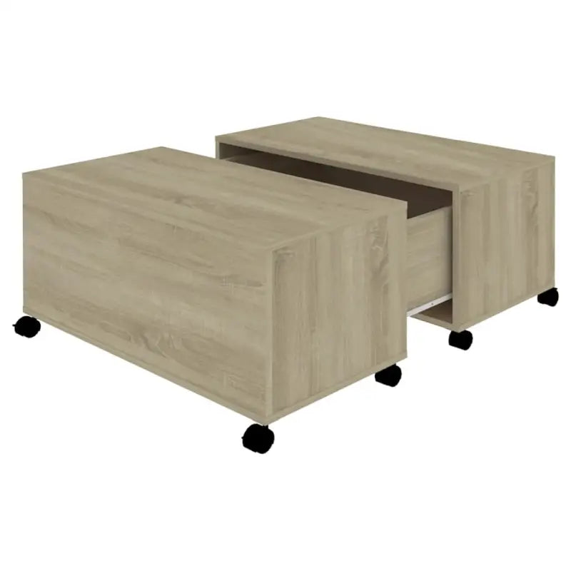 Salontafel van bewerkt hout voor een tijdloze woonstijl - Salontafels