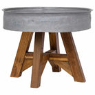 Salontafel van gerecycled hout met industriële uitstraling - Zilver / 1 - Salontafels