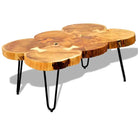 Salontafel van massief acaciahout met elegant design - Salontafels