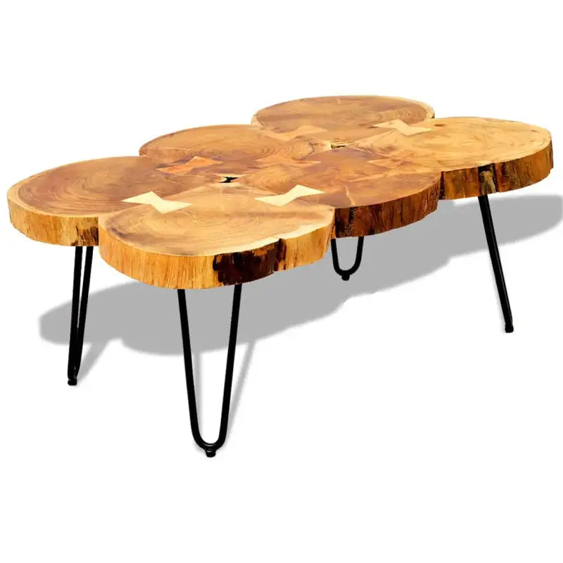 Salontafel van massief acaciahout met elegant design - Salontafels