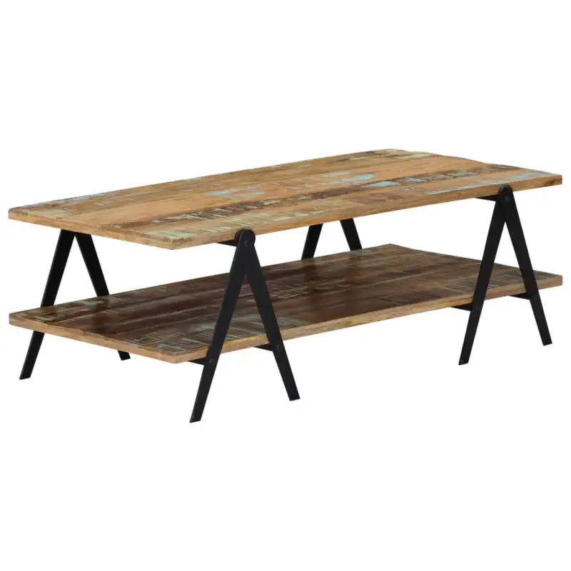 Salontafel van massief gerecycled hout voor een tijdloze uitstraling - Salontafels