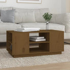 Salontafel van massief grenenhout met rustieke uitstraling - Honingbruin / 1 - Salontafels