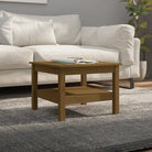 Salontafel van massief grenenhout met rustieke uitstraling - Honingbruin / 55 x 55 x 40 cm / 1 - Salontafels