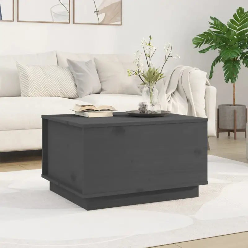 Salontafel van massief grenenhout met rustieke uitstraling - Grijs / 1 - Salontafels