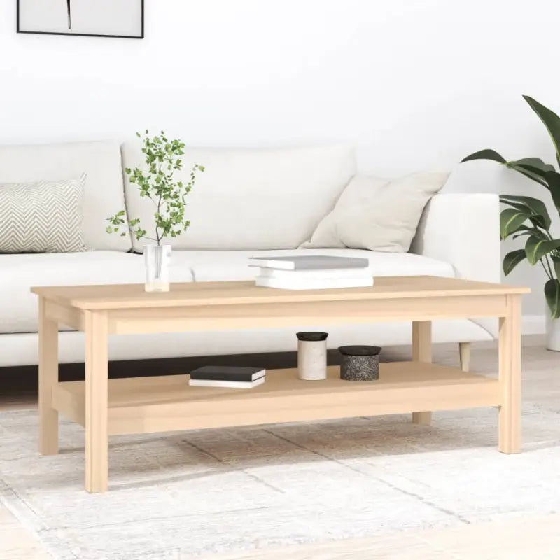 Salontafel van massief grenenhout met rustieke uitstraling - Naturel / 110 x 50 x 40 cm / 1 - Salontafels