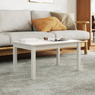 Salontafel van massief grenenhout met rustieke uitstraling - Wit / 80 x 50 x 40 cm / 1 - Salontafels