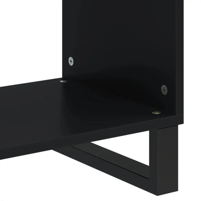 Salontafel van massief mangohout met metalen poten en bewerkt hout - Salontafels