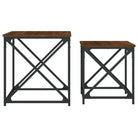 Salontafels bewerkt hout met metalen frame voor kleine ruimtes - Salontafels