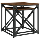 Salontafels bewerkt hout met metalen frame voor kleine ruimtes - Salontafels