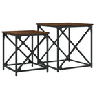 Salontafels bewerkt hout met metalen frame voor kleine ruimtes - Salontafels