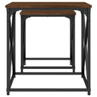 Salontafels bewerkt hout met metalen frame voor kleine ruimtes - Salontafels