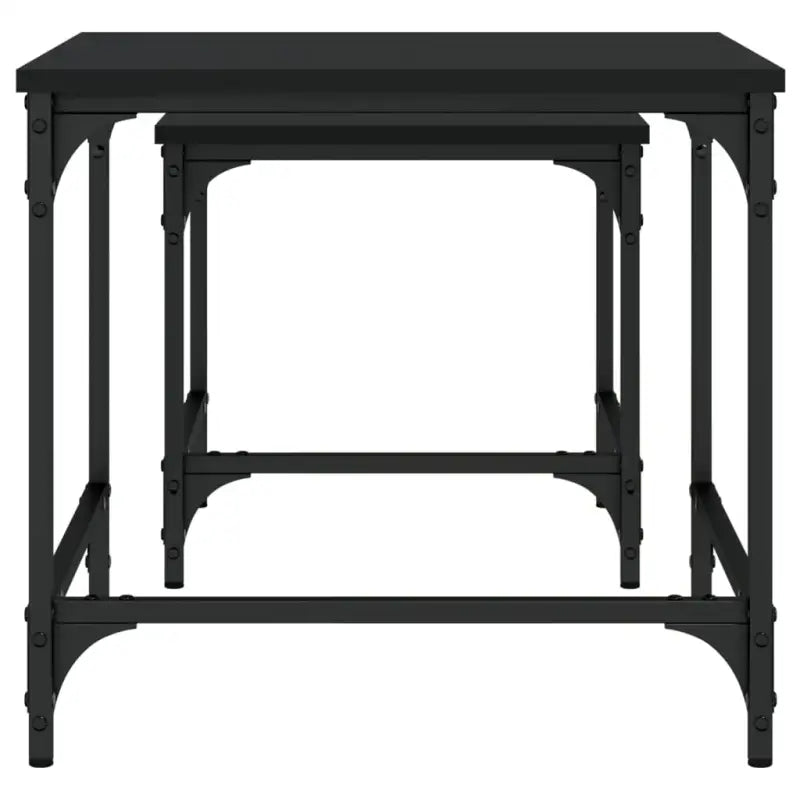 Salontafels met bewerkt hout en metalen frame voor kleine ruimtes - Salontafels