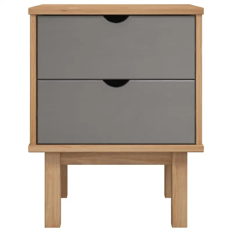 Scandinavisch nachtkastje van massief grenenhout met natuurlijke charme - Nachtkastjes