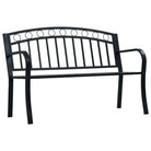 Schaduwrijke en duurzame tuinbank voor buitenplezier - Zwart / 1 / Zonder tafel - Tuinbanken