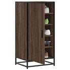 Schoenenrek met bewerkt hout voor een georganiseerde en stijlvolle ruimte - bruin eikenkleur / 1 - Schoenenrekken