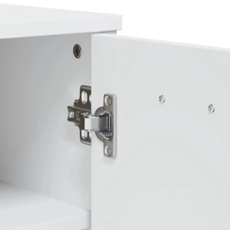 Schoenenrek van bewerkt hout voor een praktische en stevige opbergruimte - Wit / 1 - Schoenenrekken